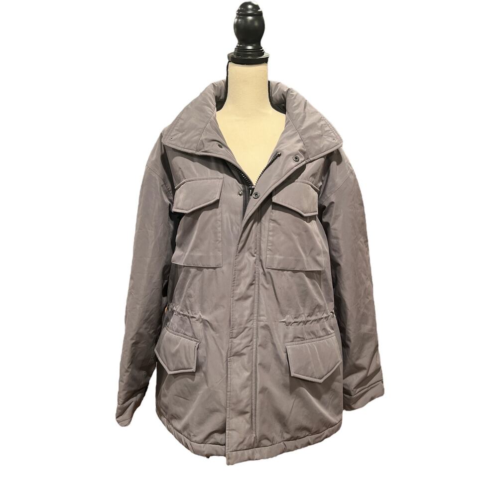 Alberto Aspesi Mens Thermore Insulated Jacket Large Olive Gray Outdoor Gorpcore